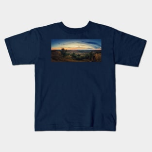 autumn sunset over hills Kids T-Shirt